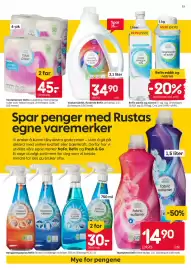 Rusta kundeavis uke 33 Side 13: Vaskemiddel, flytende Refin €34,90, Toalettpapir Refin €45,00