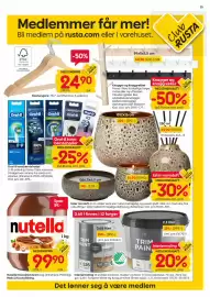 Rusta kundeavis uke 33 Side 15: Kleshengere, Medlemspris, Nutella Hasselnøtt krem, Medlemspris