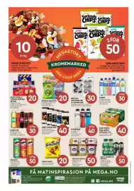 Coop Mega kundeavis uke 33 Side 8: Nidar smågodt €10,00, Sørlandschips €50,00