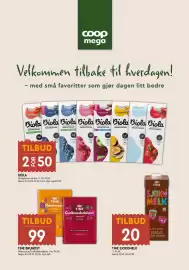 Coop Mega kundeavis uke 33 Side 9: Tine sjokomelk €20,00, Tine brunost €99,00