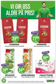 Kiwi kundeavis uke 33 Side 5: EVERGOOD €77,00, APPELSINJUICE €34,90