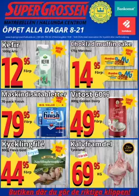 Supergrossen reklamblad (giltig till och med 17-08)