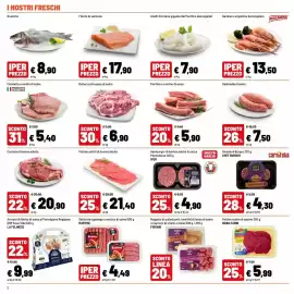 Volantino Iper La Grande Pagina 2: Anelli di totano gigante del Pacifico €7,90, Fettine sottili di bovino adulto €21,40