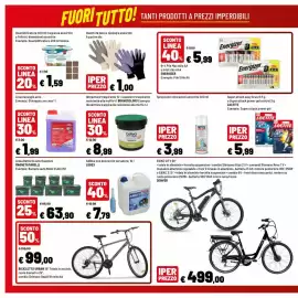 Volantino Iper La Grande Pagina 36: Ebike city 28" Denver €499,00, Batteria auto Quantum Magneti Marelli €63,90