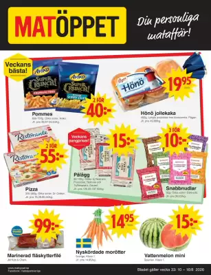 Matöppet (giltig till och med 16-08)