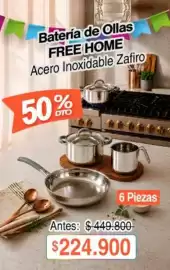 Catálogo Alkosto Página 3: Free home - batería de ollas €224.900,00