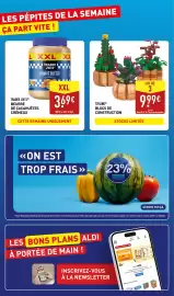 Catalogue ALDI semaine 34 page 2: TOYLINO BLOCS DE CONSTRUCTION €9,99, TRADER JOE'S BEURRE DE CACAHUÈTES CRÉMEUX €3,69