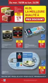 Catalogue ALDI semaine 34 page 20: GOLDEN SEAFOOD FILETS DE THON EN MORCEAUX €1,99, YUMYUM NOUILLES €1,79