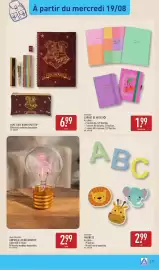 Catalogue ALDI semaine 34 page 29: PAPETERIE HARRY POTTER® €6,99, HOME CREATION AMPPOULE LED DÉCORATIVE €2,99