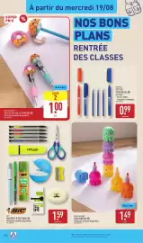 Catalogue ALDI semaine 34 page 30: EXPERTIZ STYLOS EFFAÇABLES €0,99, HOME CREATION SURLIGNEURS €1,49