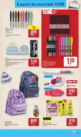 Catalogue ALDI semaine 34 page 31: EXPERTIZ® STYLOS À BILLE €0,99, EXPERTIZ ACCESSOIRES DE GÉOMÉTRIE FLEXIBLES €1,29