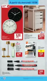 Catalogue ALDI semaine 34 page 32: KRONTALER HORLOGE MURALE €5,00, Energizer Piles alcalines €1,49