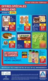 Catalogue ALDI semaine 34 page 44: PAYS GOURMAND TIELLES SÉTOISES €2,99, MILSANI CRÈME DESSERT €1,49
