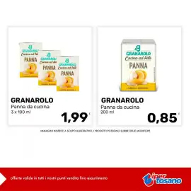 Volantino Iper Tosano settimana 33 Pagina 1: Granarolo Panna da cucina €1,99, Granarolo Panna da cucina €0,85