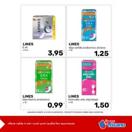 Volantino Iper Tosano settimana 33 Pagina 10: Lines idea liberty anatomico €0,99, Lines idea sottile anatomico disteso €1,25
