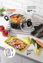 Volantino In'S Mercato Pagina 20: Tagliere con coltello e pelapatate €3,99, Set 3 pezzi per cottura a vapore €15,99