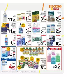 Volantino Spazio Conad settimana 33 Pagina 7: ALIMENTO MONOPROTEICO PER CANI HEALTHY €1,49, CROCCHETTE ADULT FRISKIES €3,99