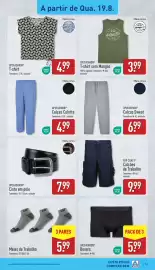 Folheto ALDI semana 34 Página 13: T-shirt sem Mangas UP2FASHION® €3,99, Top Craft calções de trabalho €9,99