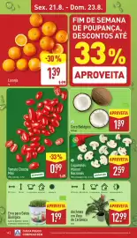 Folheto ALDI semana 34 Página 14: Coco Biológico €1,89, Tomate Chucha Mini €0,99