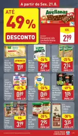 Folheto ALDI semana 34 Página 19: Compal chili de feijão/caril de grão €2,95, Gullón Bolacha Wafer Zero Baunilha €1,59