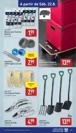 Folheto ALDI semana 34 Página 25: Acessórios antiferrugem/ Calcário Sortido €2,99, Fita Crepe de Pintura Deco Craft €2,99