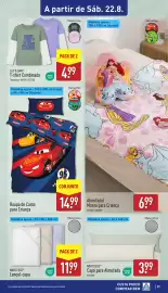 Folheto ALDI semana 34 Página 29: Lençol-capas novitesse €11,99, Roupa de Cama para Criança €14,99