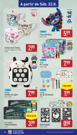 Folheto ALDI semana 34 Página 30: ToyLino consola de jogos €7,99, Figura Metálica €5,99