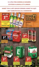 Delikatesy Centrum gazetka tydzień 33 Strona 34: Piwo Warka €3,49, Piwo Łomża Jasne €3,29