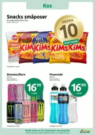 Joker kundeavis uke 33 Side 2: Monster/Burn €16,90, Snacks småposer €10,00
