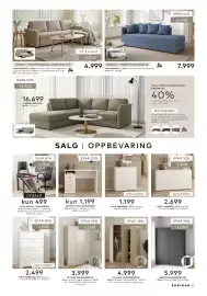 Skeidar kundeavis uke 33 Side 11: TINA SOVESOFA €7.999,00, SOFIA KOMMODE €2.499,00