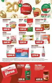 CBA akciós újság hét 33 Oldal 5: Szerencsi tejcsokoládé €259,00, Cba piros toalettpapír €18.999,00