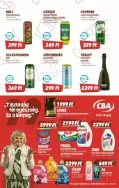 CBA akciós újság hét 33 Oldal 7: Gösser natur zitrone €349,00, Törley selection pezsgők €2.399,00