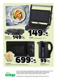 Coop Forum reklamblad vecka 33 Sida 16: Smörgåsgrill €149,00, Paninigrill €149,00