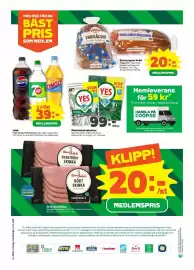 Coop Forum reklamblad vecka 33 Sida 8: Skivat mjukt bröd €20,00, Läsk €39,00
