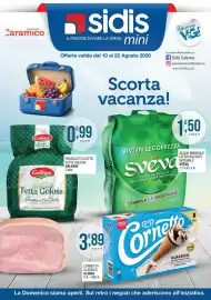 Volantino Sidis mini Pagina 1: Fetta Golosa Prosciutto Cotto Galbani €0,99, Acqua minerale effervescente naturale Sveva €1,50