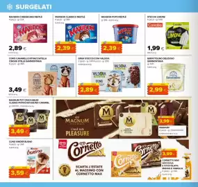 Volantino Oasi Pagina 14: Magnum pot crackables classic €3,49, Maxibon classic Nestlé €2,39