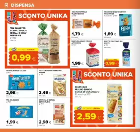 Volantino Oasi Pagina 24: Gran Pagnottelle Mulino Bianco €1,79, Fette croccanti fibrextra misura €2,49