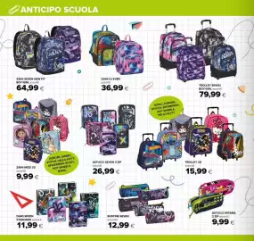 Volantino Oasi Pagina 30: Zaini medi 3D assortiti €9,99, Zaini Seven New Fit €64,99