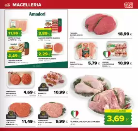 Volantino Oasi Pagina 5: Sovracosce/fusi di pollo €3,69, Hamburger Maxi Marfisi €4,69