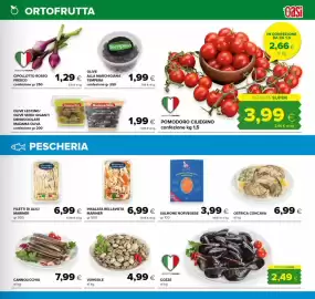 Volantino Oasi Pagina 7: Pomodoro ciliegino €3,99, Salmone norvegese €3,99