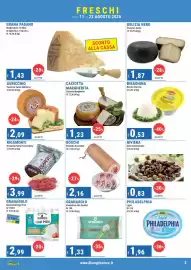 Volantino DiMeglio Pagina 2: Caciotta Margherita €1,23, Boschi Pancetta Arrotolata €2,16