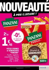 Catalogue E.Leclerc | Hypermarché page 21: Panzani Pâtes fermes & généreuses €1,45