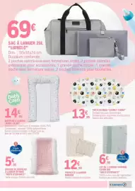 Catalogue E.Leclerc | Hypermarché page 15: LOONEY TUNES Tapis de bain €13,95, Baby Calin Matelas à langer €14,95