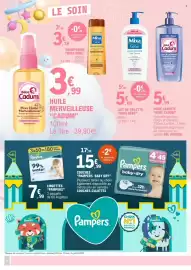 Catalogue E.Leclerc | Hypermarché page 16: Pampers baby-dry €15,99, Bébé Cadum Huile lavante €5,99
