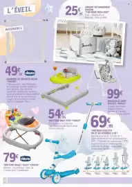 Catalogue E.Leclerc | Hypermarché page 20: Chicco Barrière de sécurité métal €49,95, Chicco TROTTEUR WALKY TALKY €79,00
