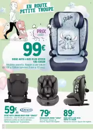 Catalogue E.Leclerc | Hypermarché page 24: GRACO SIÈGE AUTO JUNIOR MAXI IRON €59,95, TOMS SIEGE AUTO I-SIZE R129 €89,00