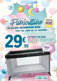 Catalogue E.Leclerc | Hypermarché page 4: LIT PARAPLUIE BÉBÉ €29,95