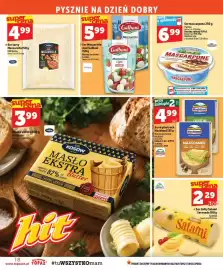 Topaz gazetka tydzień 33 Strona 18: Ser Mozzarella mini Galbani €5,99, Ser w plastrach Hochland €4,99