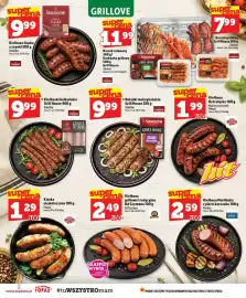 Topaz gazetka tydzień 33 Strona 2: Kiełbasa Śląska z Szynki Sokółów €9,99, Kiełbasa grillowa tradycyjna Od Szymona €2,49