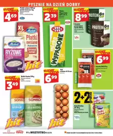 Topaz gazetka tydzień 33 Strona 22: Granola proteinowa Go On €8,99, Mleko Wypasione UHT 2% Mlekovita €2,39